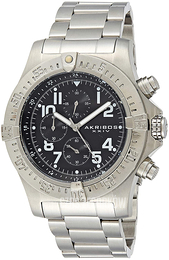 Akribos XXIV Czarny/Stal Ø48.5 mm AK711SSB