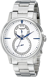 Akribos XXIV Biały/Stal Ø42 mm AK728SSW