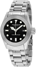 Akribos XXIV Grandiose Czarny/Stal Ø47 mm AK730SSB