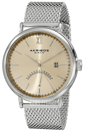 Akribos XXIV Essential Szampański/Stal Ø46 mm AK731SS