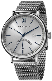 Akribos XXIV Retrograde Srebrny/Stal Ø46 mm AK731SSBU
