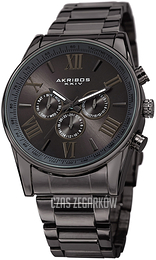 Akribos XXIV Czarny/Stal Ø45 mm AK736GN