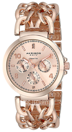 Akribos XXIV Diamond Różowe złoto/Stal w kolorze różowego złota Ø38 mm AK746RG