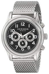 Akribos XXIV Multi-Function Czarny/Stal Ø42 mm AK747SSB