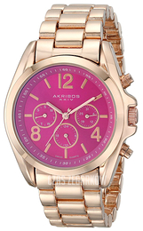 Akribos XXIV Ultimate Różowy/Stal w kolorze różowego złota Ø40 mm AK760RGP