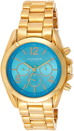 Akribos XXIV Turkusowy/Stal w odcieniu złota Ø42 mm AK760YGTQ