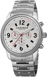 Akribos XXIV Multi-Function Biały/Stal Ø45 mm AK783SSW