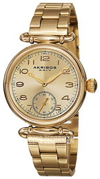 Akribos XXIV Żółte złoto/Stal w odcieniu złota Ø34 mm AK806YG