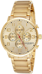 Akribos XXIV Żółte złoto/Stal w odcieniu złota Ø42 mm AK810YG