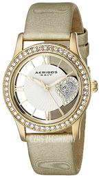 Akribos XXIV Crystal Srebrny/Satyna Ø34 mm AK811YG