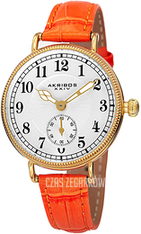 Akribos XXIV Srebrny/Skóra Ø36 mm AK828OR