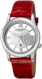 Akribos XXIV Srebrny/Skóra Ø34 mm AK837RD