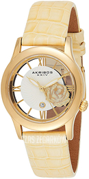 Akribos XXIV Srebrny/Skóra Ø34 mm AK837TN