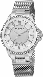 Akribos XXIV Srebrny/Stal Ø38 mm AK840SS