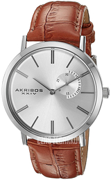Akribos XXIV Radiant Srebrny/Skóra Ø42 mm AK848SSBR