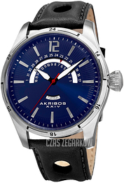 Akribos XXIV Multi-Function Niebieski/Skóra Ø46 mm AK850BU