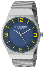 Akribos XXIV Niebieski/Stal Ø40 mm AK851BU