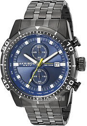 Akribos XXIV Niebieski/Stal Ø48 mm AK852BKBU