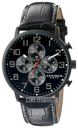 Akribos XXIV Chronograph Czarny/Skóra Ø42 mm AK854BK