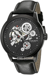 Akribos XXIV Czarny/Skóra Ø44 mm AK855BK