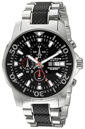 Akribos XXIV Chronograph Czarny/Stal Ø49 mm AK857TTB