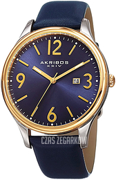 Akribos XXIV Niebieski/Skóra Ø44 mm AK869BU