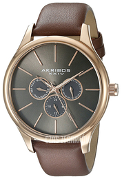Akribos XXIV Multi-Function Szary/Skóra Ø44 mm AK870RG