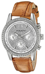 Akribos XXIV Crystal Zestaw kryształów/Skóra Ø36 mm AK871SSBR