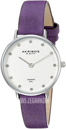 Akribos XXIV Srebrny/Skóra Ø28 mm AK882PU