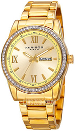 Akribos XXIV Crystal Żółte złoto/Stal w odcieniu złota Ø41 mm AK892YG
