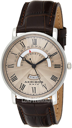 Akribos XXIV Beżowy/Skóra Ø40 mm AK898BR