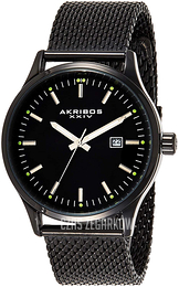 Akribos XXIV Czarny/Stal Ø42.5 mm AK901BK