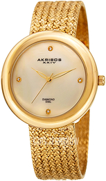 Akribos XXIV Diamond Szampański/Stal w odcieniu złota Ø37 mm AK903YG