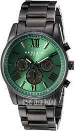 Akribos XXIV Multi-Function Zielony/Stal Ø41 mm AK912GN