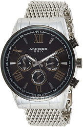 Akribos XXIV Classic Czarny/Stal Ø45 mm AK919SSBK
