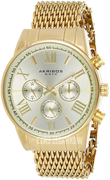 Akribos XXIV Szampański/Stal w odcieniu złota Ø45 mm AK919YG