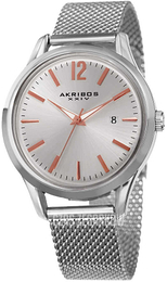 Akribos XXIV Srebrny/Stal Ø41 mm AK920SS