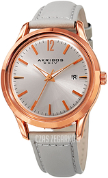 Akribos XXIV Srebrny/Skóra Ø38 mm AK921GY