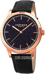 Akribos XXIV Niebieski/Skóra Ø42 mm AK937BKBU