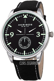 Akribos XXIV Canvas Czarny/Skóra Ø45 mm AK938BK