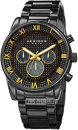 Akribos XXIV Czarny/Stal Ø41 mm AK939BK