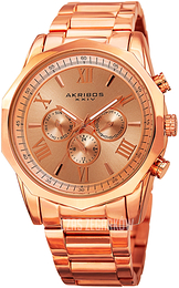 Akribos XXIV Multi-Function Różowe złoto/Stal w kolorze różowego złota Ø46 mm AK940RG