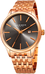 Akribos XXIV Classic Szary/Stal w kolorze różowego złota Ø44 mm AK941RG