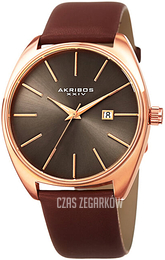 Akribos XXIV Szary/Skóra Ø41 mm AK945RGBR