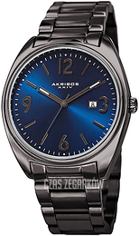 Akribos XXIV Niebieski/Stal Ø42 mm AK957GNBU