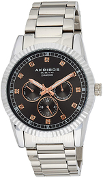 Akribos XXIV Czarny/Stal Ø41 mm AK958SSGY