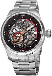 Akribos XXIV Czarny/Stal Ø55 mm AK970SS