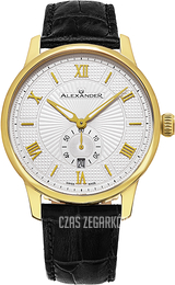 Alexander Statesman Srebrny/Skóra Ø42 mm A102-03