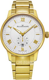Alexander Statesman Srebrny/Stal w odcieniu złota Ø42 mm A102B-03