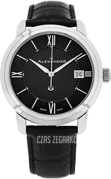 Alexander Heroic Czarny/Skóra Ø40 mm A111-01